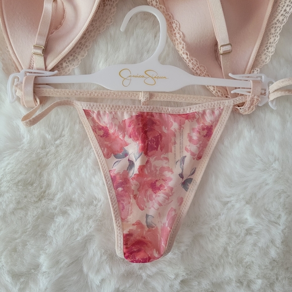 JESSICA SIMPSON BRAND NEW BABYDOLL AND THONG SET SIZE M - Picture 7 of 13